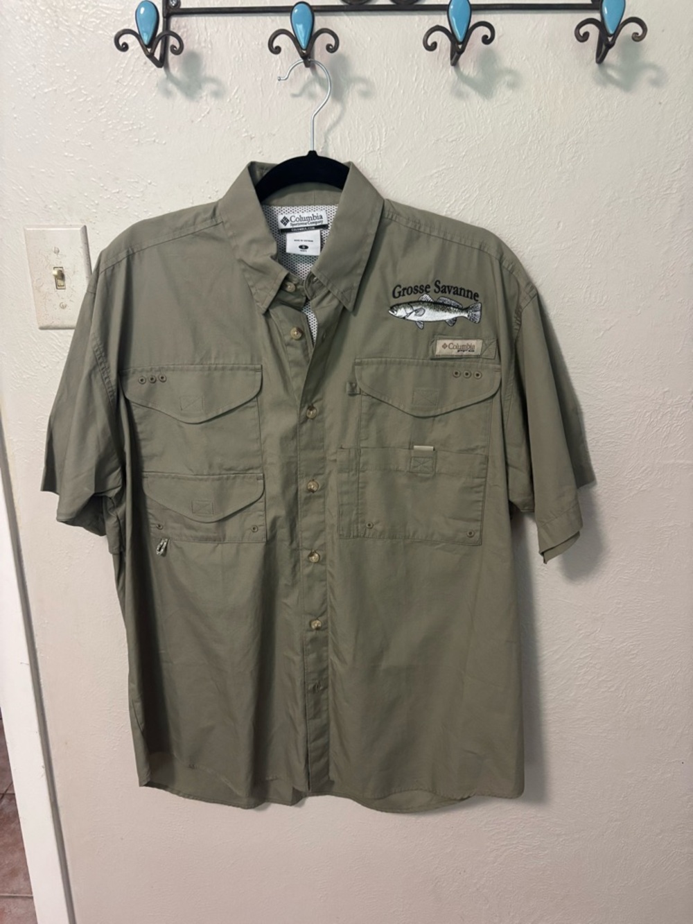 Columbia Men’s Short-Sleeve Button-Down Shirt - Olive Green